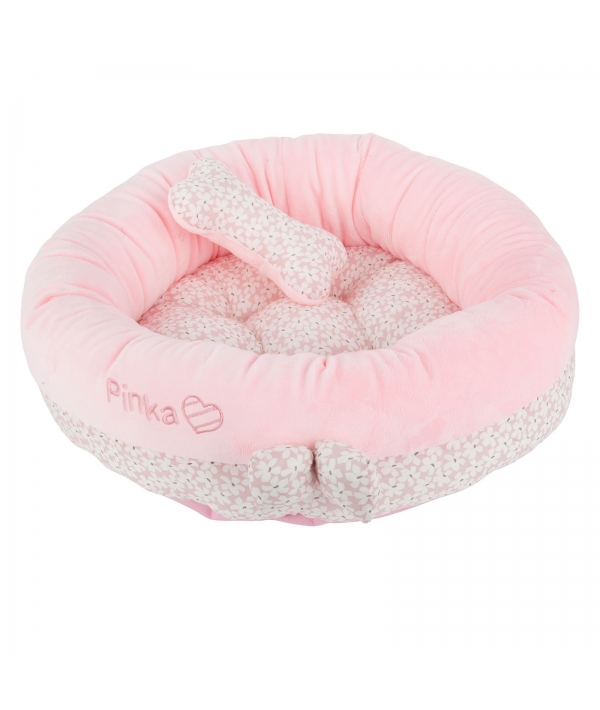 Кровать – лежанка со съемной подушкой "Виола", розовый (50 х 50 х 13) (VIOLA BED/I.PINK/FR) NAQA – AU7206 – IP – FR