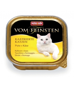 Консервы для кастрированных кошек с индейкой и сыром (Vom Feinsten Castrated cat) 83231