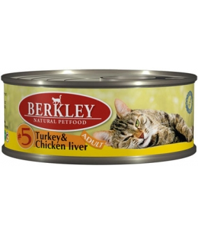Консервы для кошек с индейкой и куриной печенью (Adult Turkey&Chicken Liver)