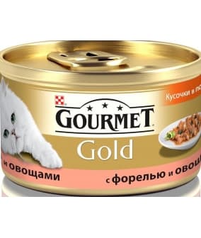 Кусочки в соусе Gourmet Gold c форелью и овощами – 12109500/12318135