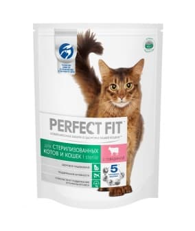 Сухой корм стерилизованных кошек, с говядиной (PERFECT FIT Sterile Beef 10*650g) 10162220