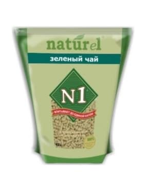 Комкующийся древесный (гималайский кедр) наполнитель Naturel "Зеленый чай" на 4,5 л