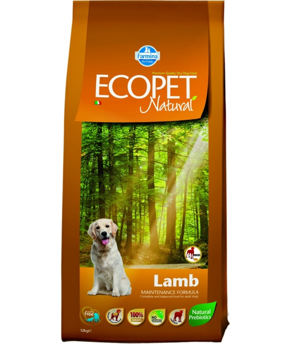 Ecopet Сухой корм для собак крупных пород с ягненоком 9019