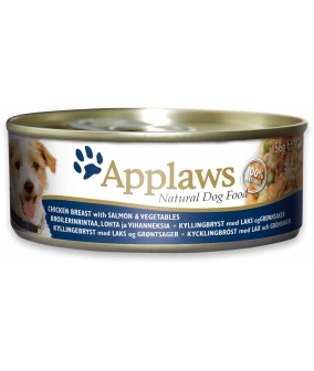 Консервы для собак с курицей, лососем и овощами (Applaws Dog Tin Chicken with Salmon, Veg) 3034CE – A