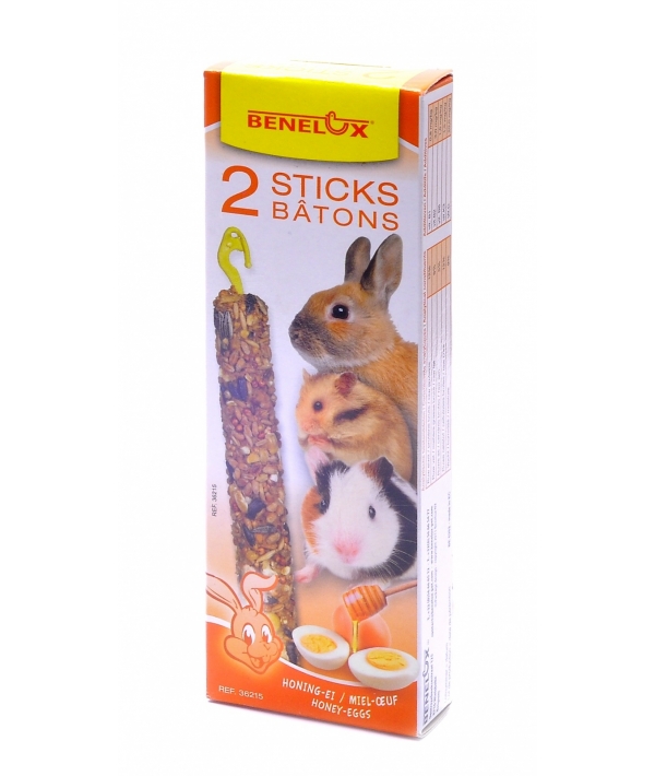 Лакомые палочки для грызунов с медом и яйцами (Seedsticks rodents Honey/Eggs x 2 pcs) 36215