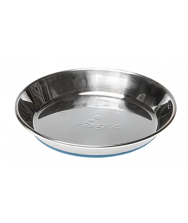 Миска с противоскользящим дном "Anchovy" 200 мл, голубой (S/LESS STEEL CAT BOWL) CBOWL21B