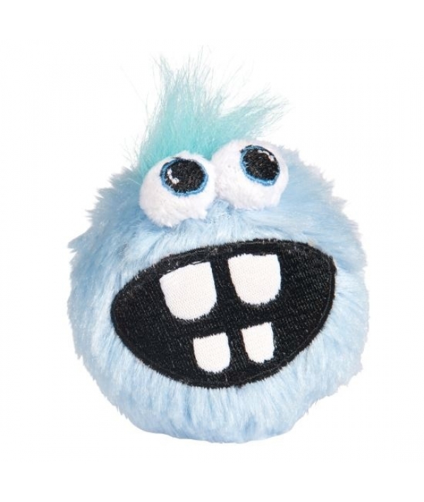 Плюшевый мяч для щенков с принтом зубы GRINZ PLUSH, малый, голубой (PUPZ SMALL GRINZ PLUSH) CGR201Y