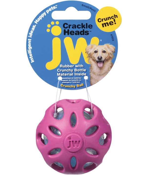 Игрушка для собак мячик "Шуршик", 6,5 см (JW Pet CRACKLE BALL SMALL) 47013
