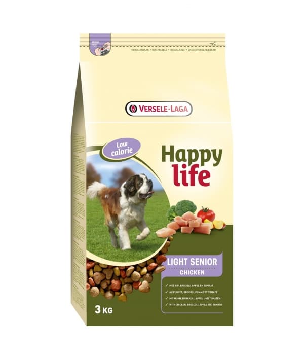 Для пожилых собак с курицей, контроль веса (Happy life Light Senior Chicken) 431107