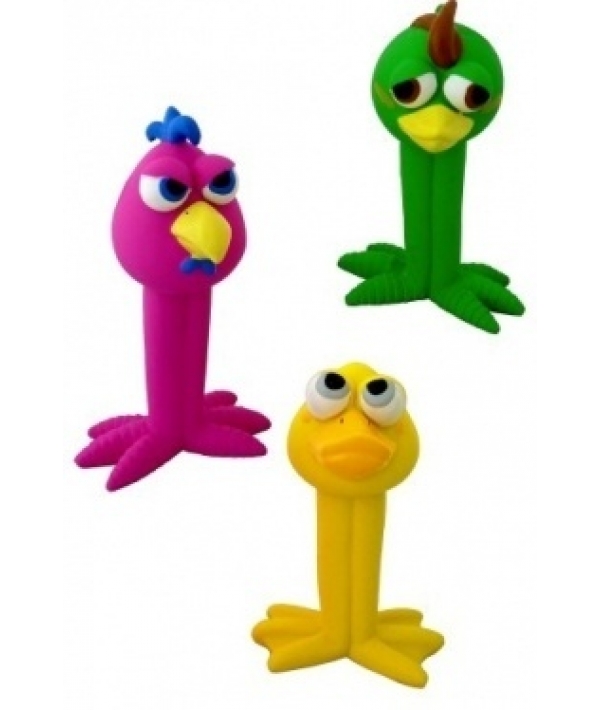 Латексная игрушка для собак "Веселые птички", 17см, цвета в ассортименте (Latex funny birds in assorted colours) 140085