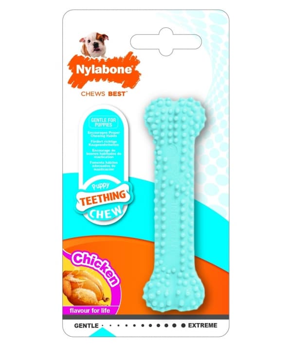 Косточка для зубов для щенков голубая, аромат курицы (Puppy Teething Dental Chew – Blue) 983239EU