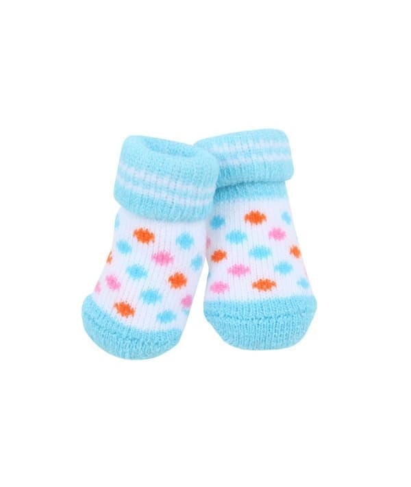 Носочки для собак в горошек, голубой, размер S (8 см х 3 см) (POLKA DOT II/SKY BLUE/S) PAOC – SO1269 – SB – S