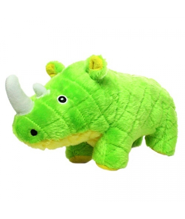 Супер прочная игрушка для собак "Сафари" Носорог, зеленый, прочность 8/10 (Safari Rhinoceros Green) MT – S – Rhino – Grn..