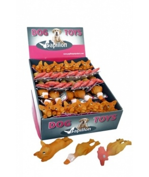 Игрушка для собак "Удачная охота", латекс, 14см (Mini chicken duck pig) 140017
