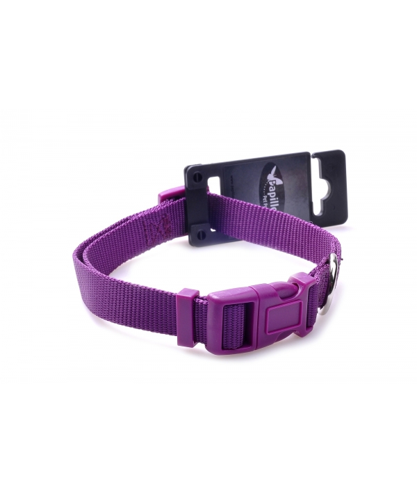 Нейлоновый ошейник 10мм – 20 – 30см, фиолетовый (Adjustable nylon collar, 10 mm x 20 – 30 cm, colour purple) 170201