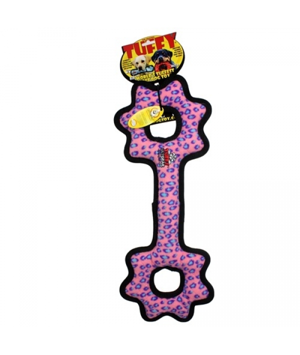 Супер прочная игрушка для собак Буксир для перетягивания с шестеренками, розовый леопард , прочность 9/10 (Ultimate Tug – O – Gear Pink Leopard) T – U – T – GR – PL