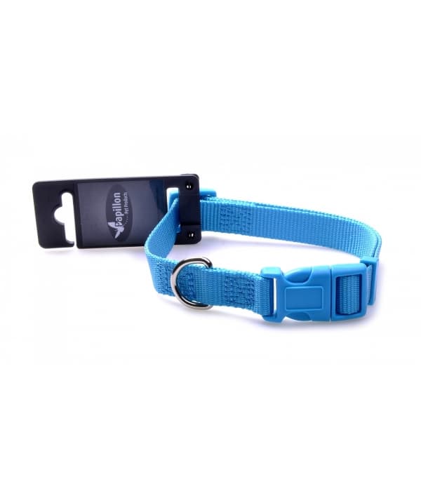 Нейлоновый ошейник 15мм – 33 – 40см, бирюзовый (Adjustable nylon collar, 15 mm x 33 – 40 mm, colour turquoise) 170214