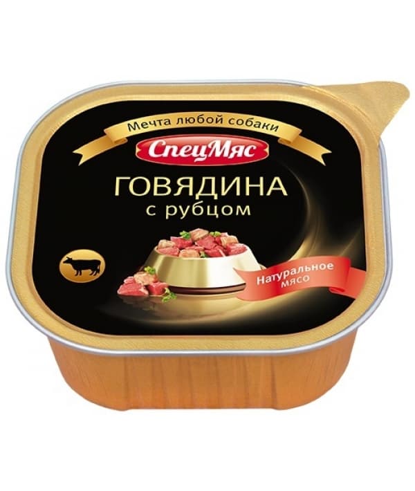 Консервы для собак СпецМяс Говядина с рубцом (5367)