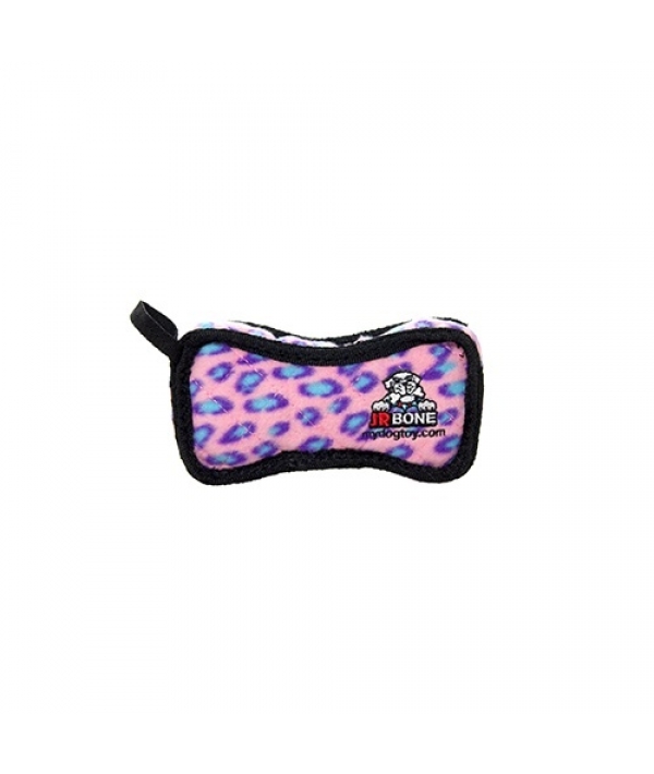 Супер – прочная игрушка для собак Кость, широкая, розовый леопард, прочность 8/10 (Jr Bone2 Pink Leopard) T – JR – B2 – PL