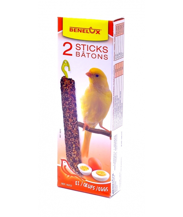 Лакомые палочки со злаками и яйцом для канареек (Seedsticks canary+Eggs x 2 pcs) 16212