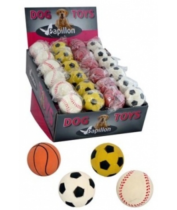 Игрушка для собак "Теннисный мяч", резина, 6см (Sponge balls) 140034