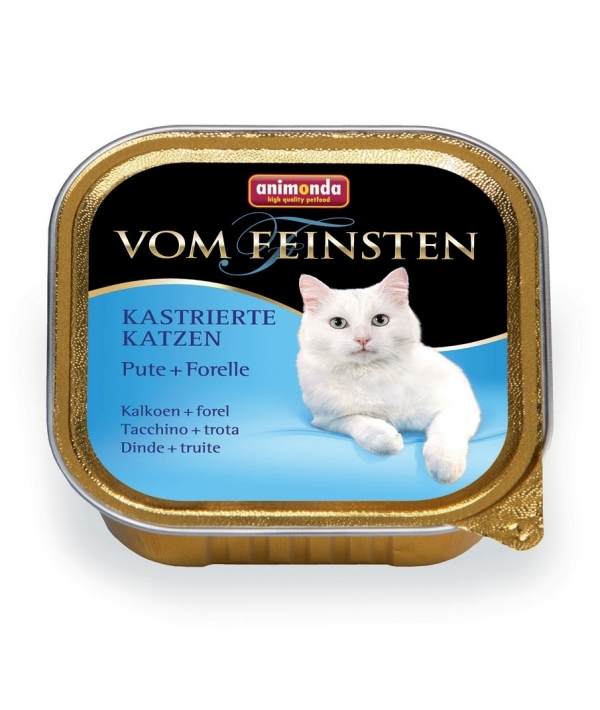 Консервы для кастрированных кошек с индейкой и форелью (Vom Feinsten Castrated cat) 83238/83447