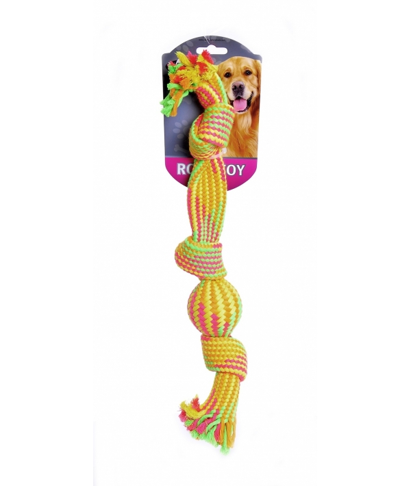 Игрушка для собак "Мячик в канате", 47,5 см/Rope toy with ball 47½ cm 140873
