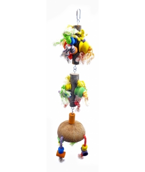 Игрушка – дразнилка для длиннохвостых попугаев "Малая Фантазия" малая 13*13*80 см (Coco toy xxl for parrot/parrakeet Fantasy) 14216