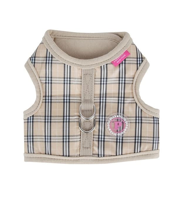 Жилетка – шлейка в клетку "Виктория", бежевый, размер S (VICTORIAN PINKA HARNESS/BEIGE/S) NAPA – AH7122 – BE – S