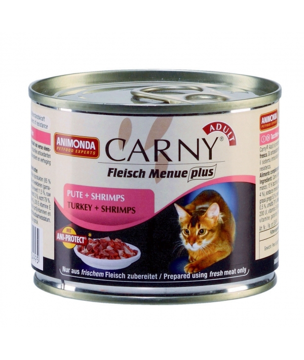 Консервы для кошек с говядиной индейкой и креветками (Carny Adult) 83499