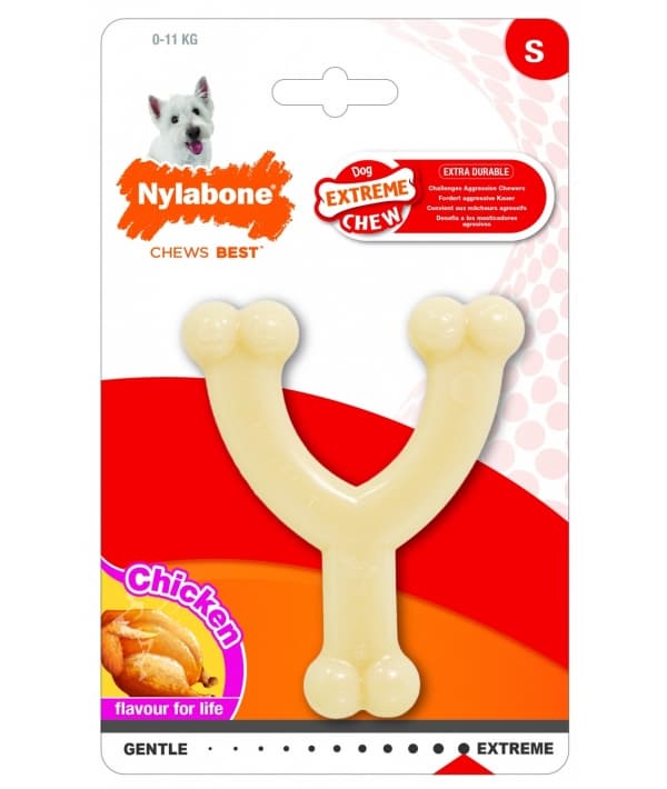 Косточка – рогатка, экстра – жесткая, аромат курицы, S (Extreme Chew Wishbone) 999905EU