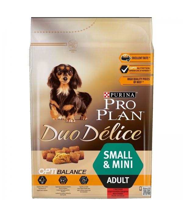 Для собак мелких пород с говядиной и рисом (DUO DELICE) 12251945/ 12340479