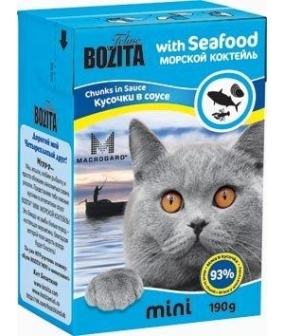 Mini Кусочки в соусе для кошек – морской коктейль (Seafood)
