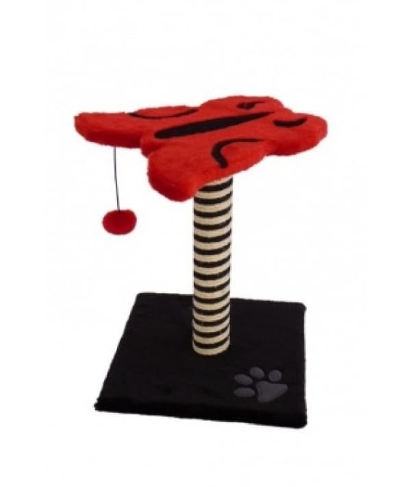 Когтеточка "Бабочка" черно – красная 43*33*33см (Cat scratcher papillon red/black) 210100