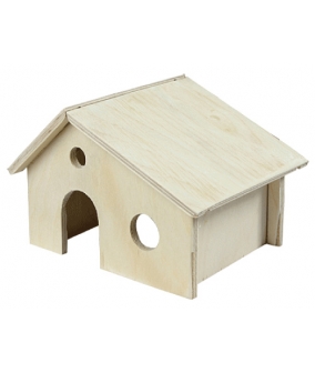 Домик для грызунов деревянный (8551)