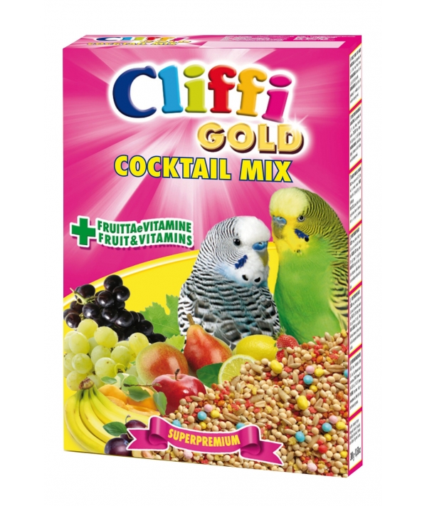 Коктейль для Волнистых попугаев: зерна, злаки, фрукты, овощи (Cocktail Mix Pappagallini) PCOA007