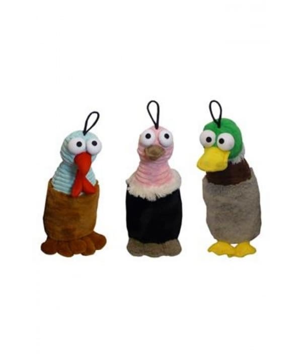 Игрушка для собак "Голосистые птички" шуршащие, с пищалкой 42см (Plush assorted birds with crackle and peep) 140078