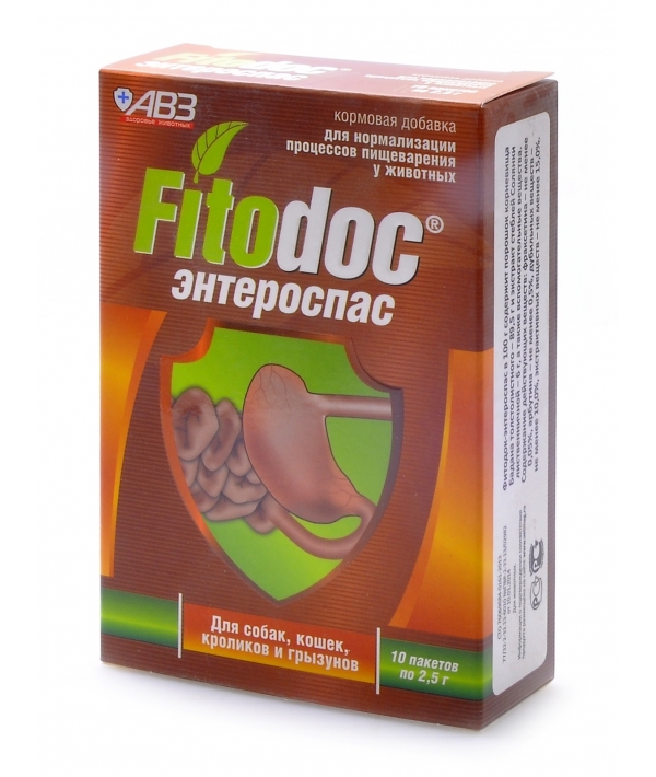 Фитодок – Энтероспас – порошок для нормализации моторики ЖКТ и процессов пищеварения, 10 пакетов по 2,5 г