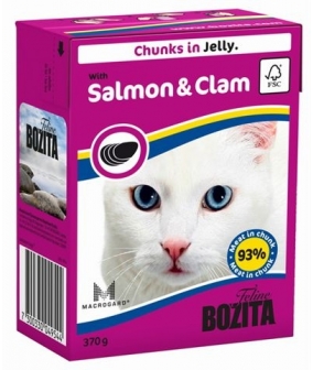 Кусочки в ЖЕЛЕ для кошек c лососем и мидиями (with Salmon & Clam)