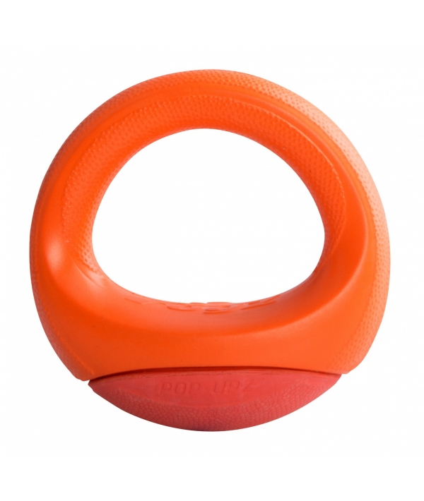 Игрушка для собак кольцо – неваляшка Pop – Upz, малое/среднее, оранжевый (Rogz Pop – Upz Orange Small/Medium) RPU02D