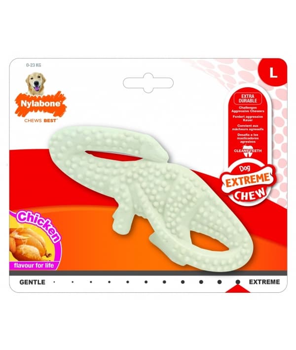 Динозаврик для зубов экстра – жесткий, аромат курицы, L (Extreme Chew Dental Dinosaur – Chicken Flavour) 977851EU