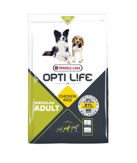 Для взрослых собак с курицей и рисом (Opti Life Adult Medium) 431194