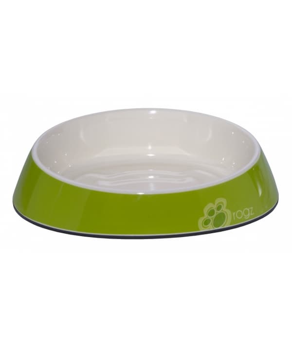 Миска для комфортного кормления "Fishcake" 200 мл, "Лаймовые лапки" (MELAMINE CAT BOWL) CBOWL31L