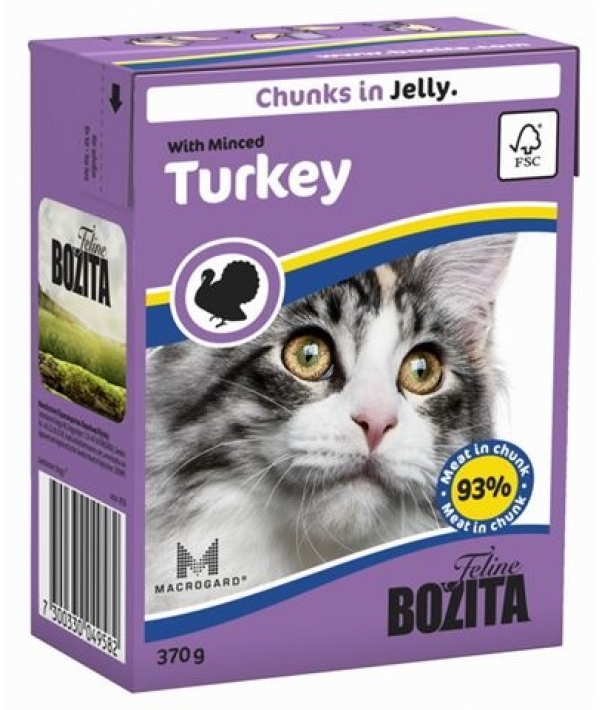 Кусочки в ЖЕЛЕ для кошек с рубленной индейкой (Minced Turkey)
