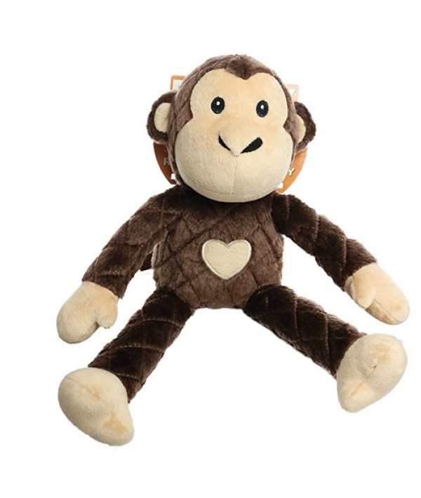 Супер прочная игрушка для собак "Сафари" Обезьяна, коричневый, прочность 7/10 (Safari Monkey Brown) MT – S – Monkey – BR