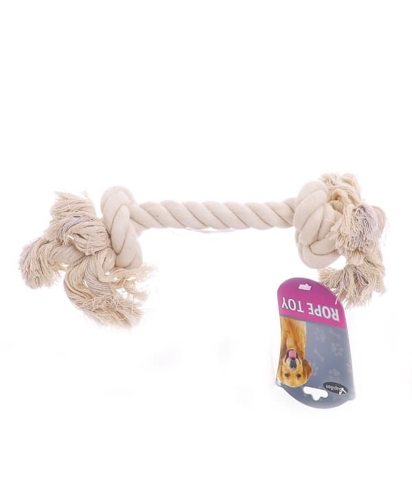 Игрушка для собак "Канат с 2 узлами", хлопок, 38см (Cotton flossy toy 2 knots) 140773