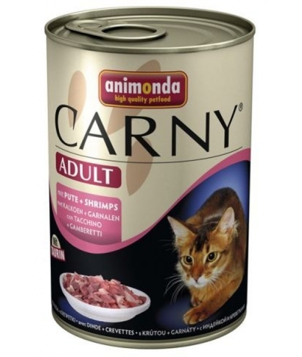 Консервы для кошек с индейкой и креветками (CARNY Adult)001/83509