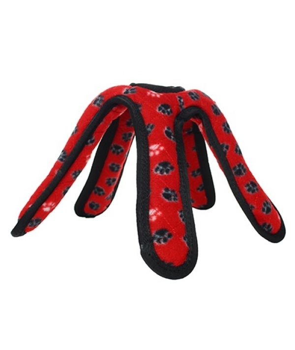 Супер прочная игрушка для собак Кольцо с 5 лепестками, красный, прочность 9/10 (Ultimate TireIron Red Paw) T – U – TI – RP