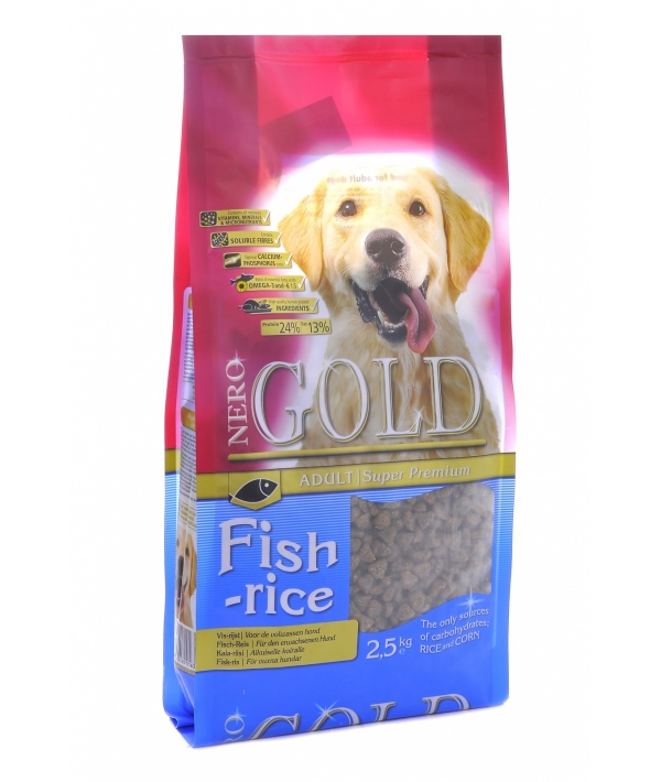 Для Взрослых собак: Рыбный коктейль, рис и овощи (Fish&Rice 24/13)