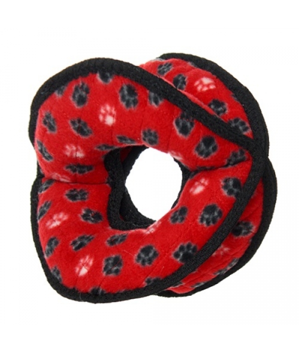 Супер прочная игрушка для собак Мяч – кольцо четырехсторонний, красный, прочность 9/10 (Ultimate 4WayRing Red Paw) T – U – 4WR – RP